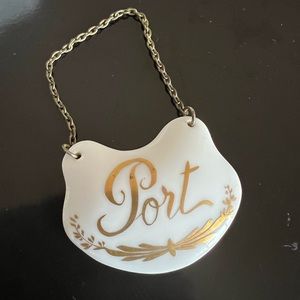 Limoges porcelain Port decanter hang